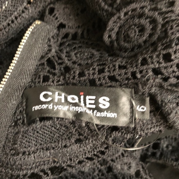 Choies High Collared Lace Bodice Mini Dress 6 - Picture 4 of 4